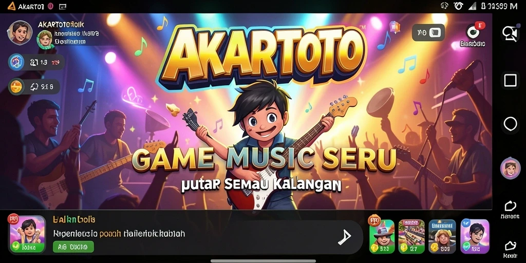 Tampilan gameplay AKARTOTO yang seru dan interaktif.