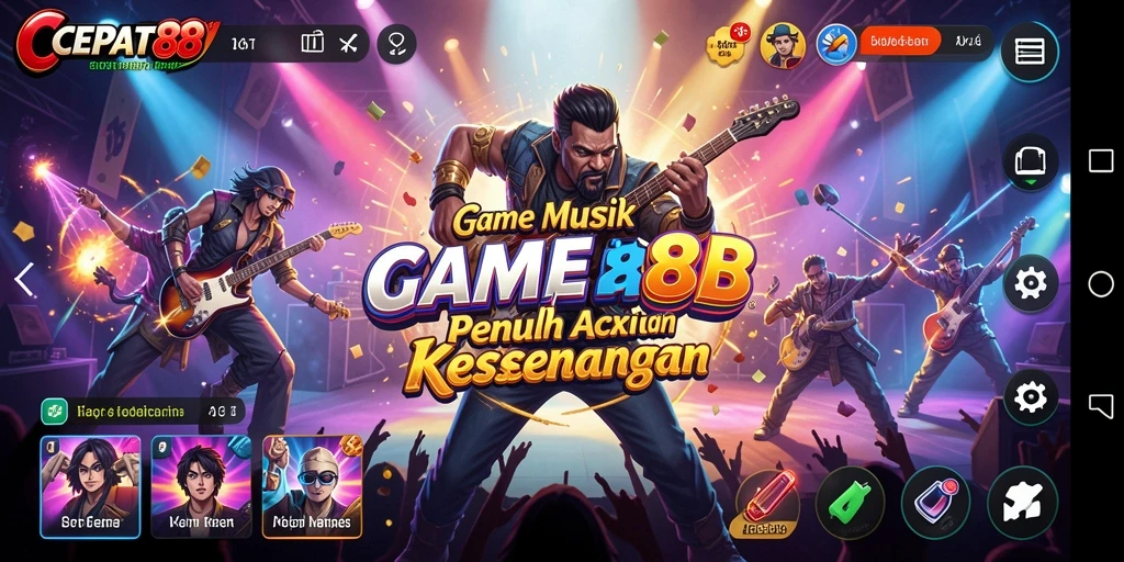 Screenshot gameplay CEPAT88 menampilkan aksi seru dalam bermain musik.