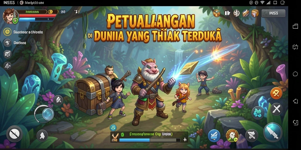Tampilan gameplay INS55 yang menakjubkan dan penuh petualangan.