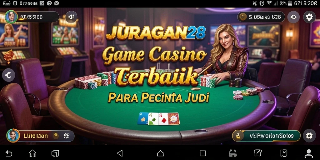 Tampilan gameplay Live Casino JURAGAN28 dengan dealer profesional.