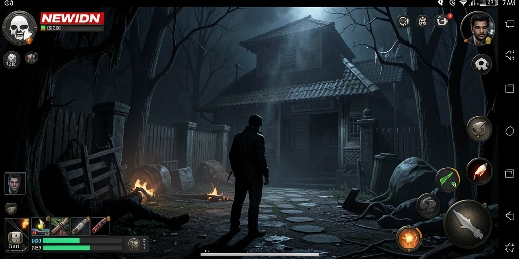 Gameplay menegangkan NEWIDN dengan elemen Horror yang kuat.