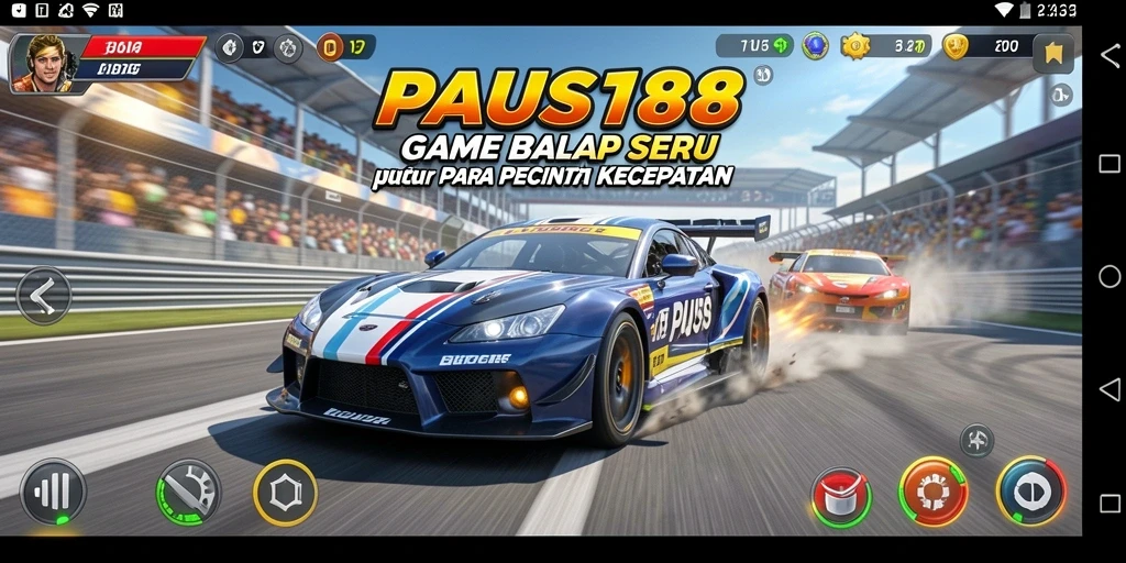 Gameplay seru PAUS188 dengan balapan yang menegangkan.