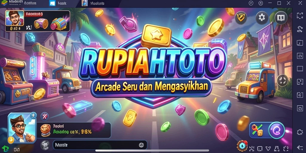 Screenshot gameplay seru dari RUPIAHTOTO yang menampilkan aksi Arcade.